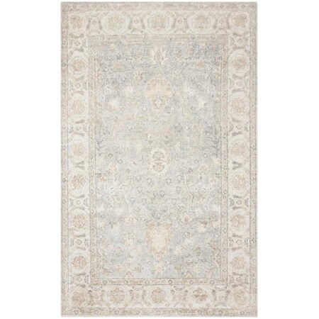 Safavieh 5 x 8 ft. Maharaja Rectangle Hand Knotted Rug Light Blue & Ivory MHJ415A-5